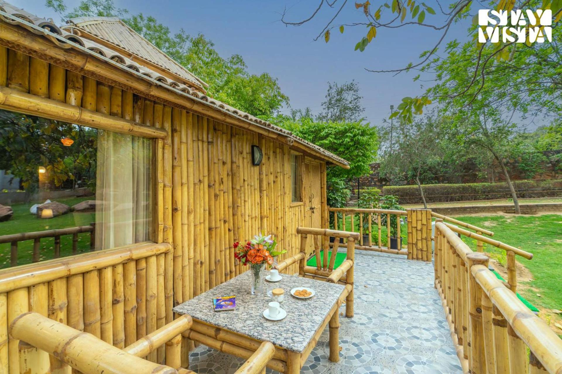 Stayvista At Maple Farms With Pool, Bbq & Bonfire Sohna Exterior foto